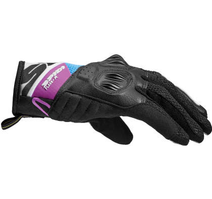 Mănuși moto damă SPIDI FLASH-R EVO Negru/Fucsia