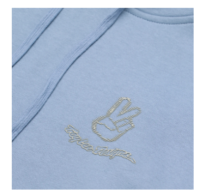 Hanorac de damă TROY LEE DESIGNS Peace Out - Albastru fumuriu