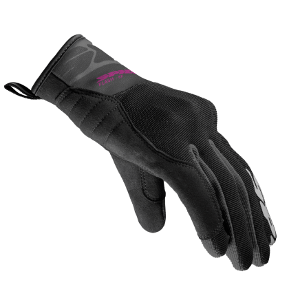 Дамски текстилни мото ръкавици SPIDI FLASH-KP BLACK/FUCHSIA