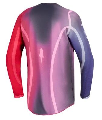 Γυναικεία φανέλα motocross Alpinestars FLUID KEPLER PUR/RED