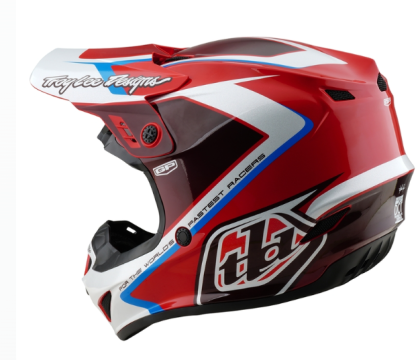 Kids motocross helmet TROY LEE DESIGNS GP Shutter - Red/White