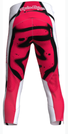 Pantaloni Motocross TROY LEE DESIGNS GP Pro Membrane pentru Copii - Alb/Infra Roșu
