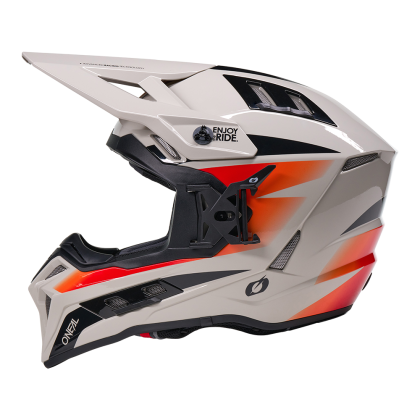 Κράνος Enduro O'NEAL EX-SRS MAGMA ΓΚΡΙ/ΠΟΡΤΟΚΑΛΙ V.27
