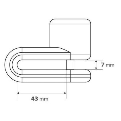 Blocare disc Pinch Ø 5,5 mm roșu 91564