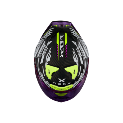 NEXX X.R3R GLITCH RACER WHITE/NEON Helmet