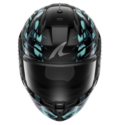 Каска SHARK D-SKWAL 3 REPTAIA BLACK/BLUE/PURPLE