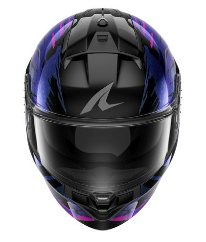 Каска SHARK RIDILL 2 REPTAIA BLACK/BLUE/PURPLE