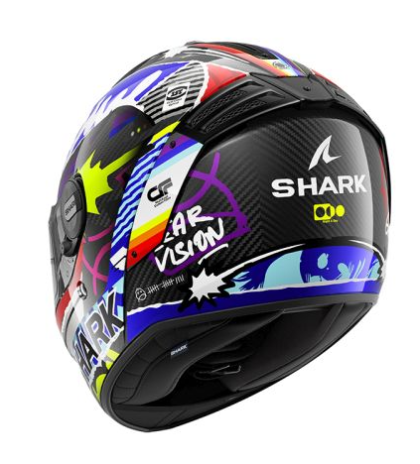 Каска SHARK SPARTAN RS CARBON STREETRUSH BLACK/BLUE/SILVER/YELLOW