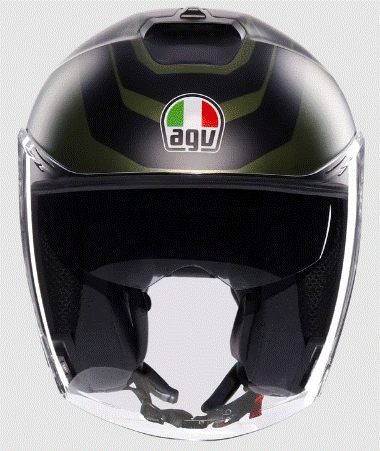 Scooter helmet AGV IRIDES SAKAI MATT GREEN/BLACK