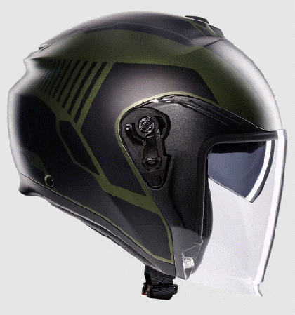 Scooter helmet AGV IRIDES SAKAI MATT GREEN/BLACK