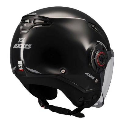 КАСКА ЗА СКУТЕР METRO S SOLID V2 A1 BLACK GLOSS