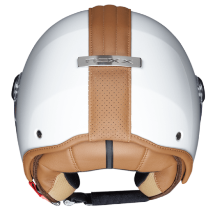 Casca scuter NEXX Y.10 MIDTOWN WHITE CAMEL
