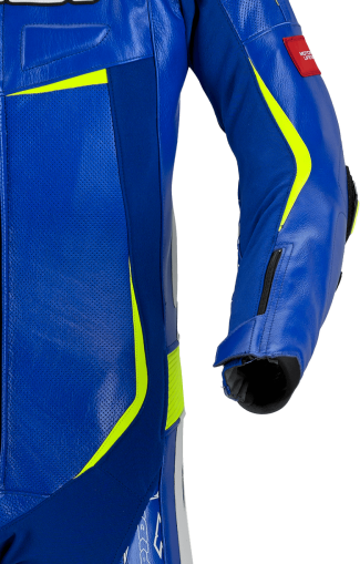 Δερμάτινο μηχανισμό moto με SPIDI TRACK REPLICA EVO BLUE/YELLOW camber