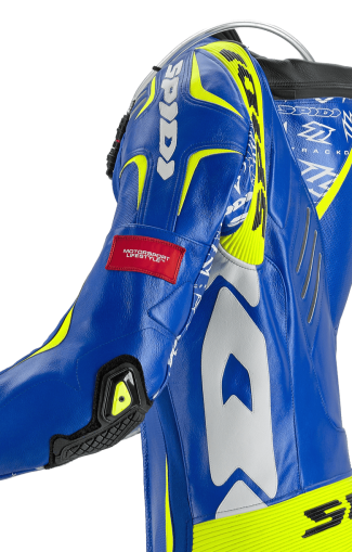 Δερμάτινο μηχανισμό moto με SPIDI TRACK REPLICA EVO BLUE/YELLOW camber