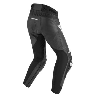 Leather motorcycle pants SPIDI RR PRO 2 SHORT Black/White