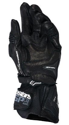 Leather gloves ALPINESTARS SP-9 BLACK/WHITE