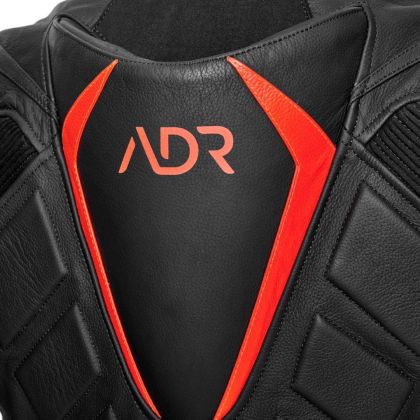 Geacă moto din piele ADRENALINE SYMETRIC BLACK