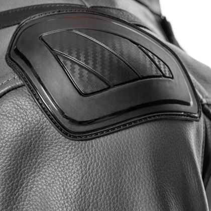 Geacă moto din piele ADRENALINE SYMETRIC BLACK