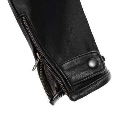 Geaca de piele de motociclete SECA WANTED II BLACK