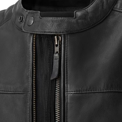 Geaca de piele de motociclete SECA WANTED II BLACK