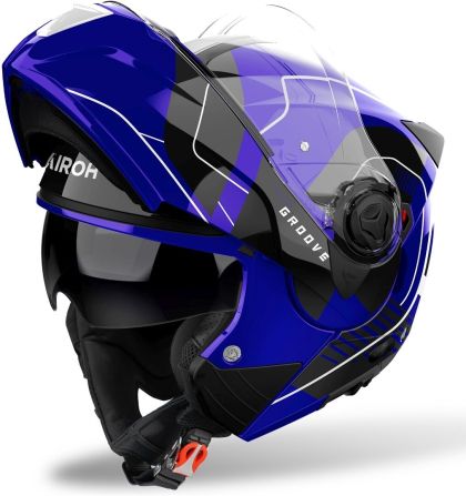 Κράνος AIROH SPECKTRE GROOVE BLUE σε ασημί χρώμα