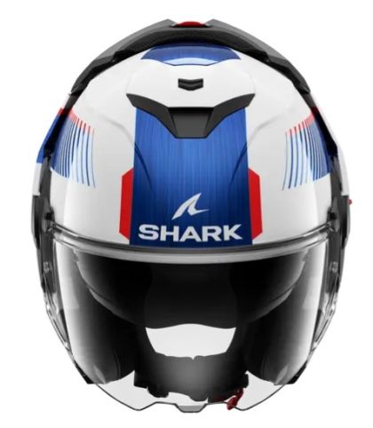 Modular helmet SHARK OXO SIKTER White Chrome Blue