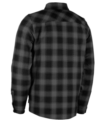 Tricou motociclist ICON Fallblock Flannel negru