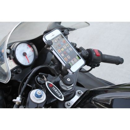RAM-MOUNTS RAM-B-176-A-UN7 Motorcycle Phone Mount with Motorcycle Fork Base, Size B