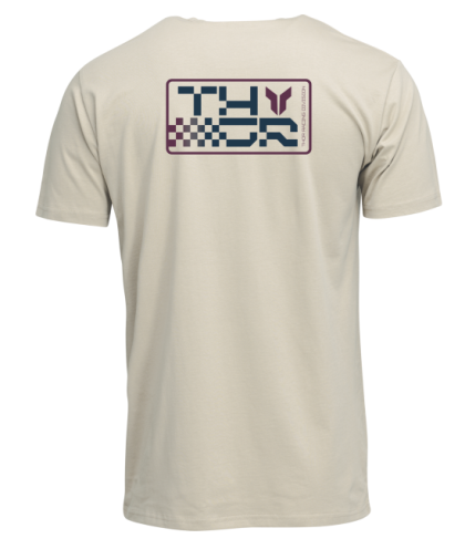 Motorcycle T-shirt THOR VANTAGE CREAM