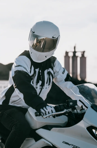 ICON Merc3™ ANOMALY WHITE Moto Jacket