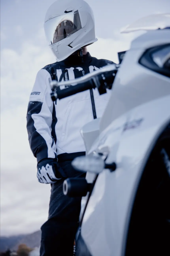 ICON Merc3™ ANOMALY WHITE Moto Jacket