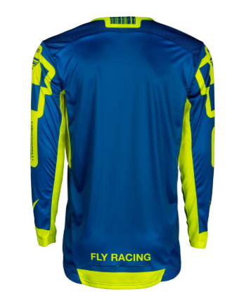 Μπλούζα μοτοκρός FLY RACING Lite L.E. Lancer - Μπλε σκούρο/Υψηλής ορατότητας