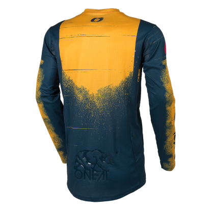 Tricou motocross O'NEAL HARDWEAR SWIPE BLEUMARIN/TANGERINE
