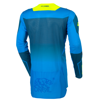 Tricou motocross O'NEAL PRODIGY FIVE FIVE ALBASTRU/GALBEN NEON