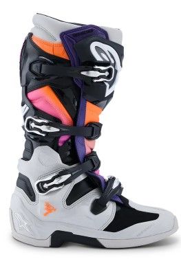 Μπότες μοτοκρός ALPINESTARS TECH 7 BLK/LT GY/ORG FL/MAG