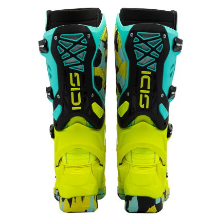 Ghete motocross SIDI CROSSAIR X MENTĂ/GALBEN FLUO