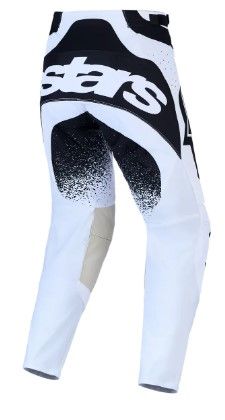 Pantaloni motocross ALPINESTARS TECHSTAR SWAN ALB/NEGRU