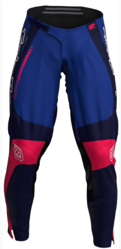 Pantaloni Motocross TROY LEE DESIGNS GP Pro Frames - Bleumarin/Alb