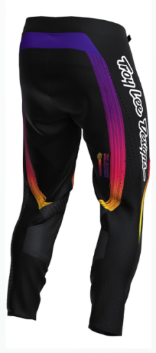 Παντελόνι Motocross TROY LEE DESIGNS SE Pro Stripes - Μαύρο/Πολύχρωμο