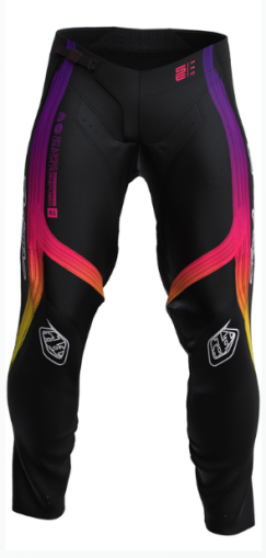 Παντελόνι Motocross TROY LEE DESIGNS SE Pro Stripes - Μαύρο/Πολύχρωμο