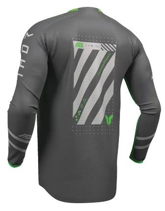 Motocross Jersey THOR LAUNCHMODE FUTURA CHAR/GRN