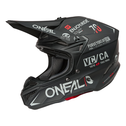 Cască motocross 5SERIES POLYACRYLITE BRAND NEGRU/GRI