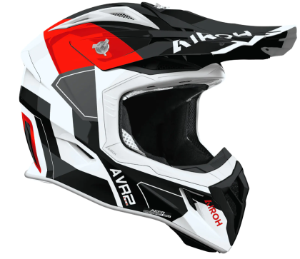 Мотокрос каска AIROH AVIATOR ACE 2 SHIELD RED GLOSS