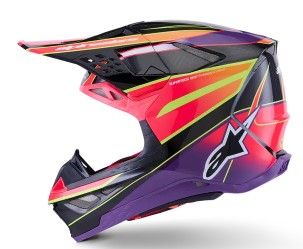 Cască motocross ALPINESTARS SM10 ERA ROZ/VIO/ALB