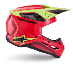 Κράνος Motocross ALPINESTARS SM3 FRAY ΚΟΚΚΙΝΟ/ΚΙΤΡΙΝΟ/ΜΑΥΡΟ