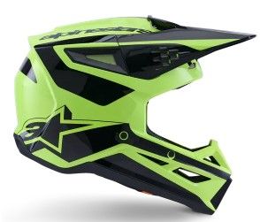Cască motocross ALPINESTARS SM3 HEAT GALBEN/NEGRU