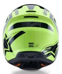 Cască motocross ALPINESTARS SM3 HEAT GALBEN/NEGRU