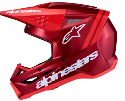 Κράνος μοτοκρός ALPINESTARS SM3 RADIUM ΚΟΚΚΙΝΟ/ΛΕΥΚΟ
