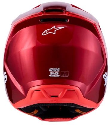 Κράνος μοτοκρός ALPINESTARS SM3 RADIUM ΚΟΚΚΙΝΟ/ΛΕΥΚΟ