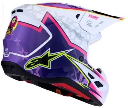 Мотокрос каска ALPINESTARS SM7 BLASTER PUR/PNK/WH